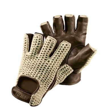 71416-C-01.JPG Pilot 1 Guanti Guida Mezze Dita L Marrone Guanti Guida Accessori Volante