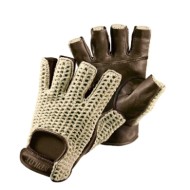Pilot 1 Guanti Guida Mezze Dita L Marrone Guanti Guida Accessori Volante