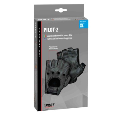 71422-S-01.JPG Pilot 2 Guanti Guida Mezze Dita Xl Nero Guanti Guida Accessori Volante