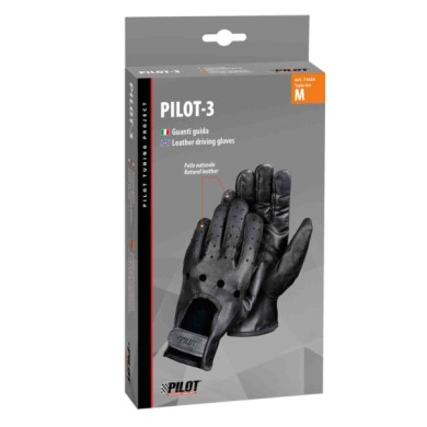 71424-C-01.JPG Pilot 3 Guanti Guida M Nero Guanti Guida Accessori Volante