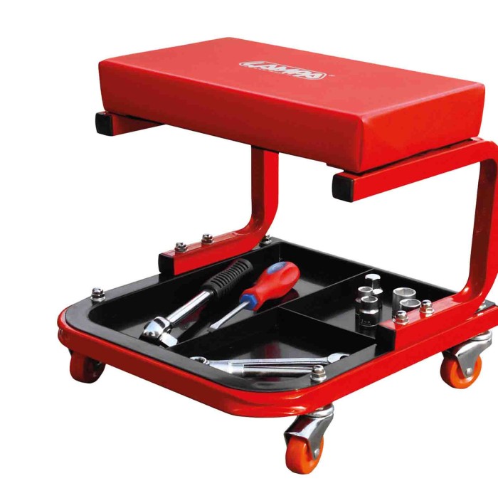 71490-D-01.JPG Sgabello Da Officina Rettangolare Con Vassoio Portautensili Comfort Lavoro Comfort Lavoro
