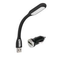 Lampada Flessibile A Led Cob + Caricatore Usb 12/24v D/blister 1 Pz Luci Cortesia Luci Speciali