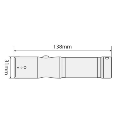 72034-S-01.JPG Led Tech Torcia In Alluminio 9 Led Torce Torce E Lampade Portatili