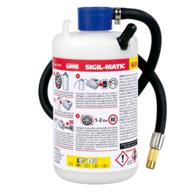 72175-C-01.JPG Sigil Matic Kit Liquido Sigillante Per Pneumatici 600 Ml Kit Riparazione Pneumatici E Compressori Kit Riparazione