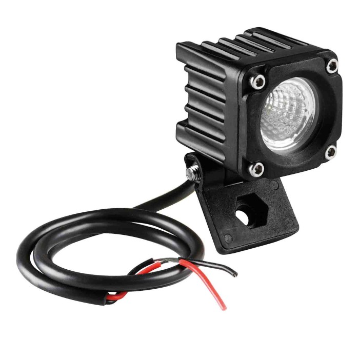 72339-S-03.JPG Wl 19 Faro Ausiliario A 1 Led 9/32v Luce Ampia Bianco Fari Da Lavoro A Led Fari Ausiliari