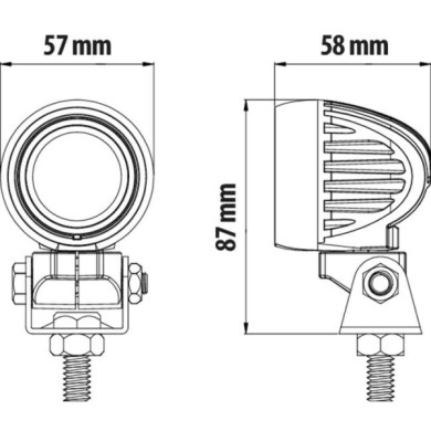 72363-D-01.JPG Cyclops Round Faro Ausiliario A 1 Led 9/32v Luce Focalizzata Fari Da Lavoro A Led Fari Ausiliari
