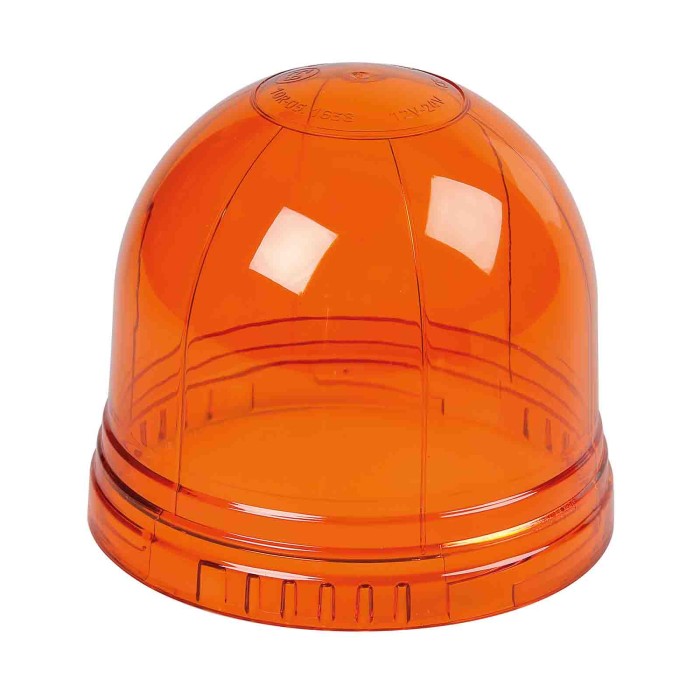 72931-C-01.JPG Calotta Ricambio Per Luce Di Segnalazione Art. 72997/72998/73007 Ø 132 Mm Arancio Luci Di Segnalazione A Led