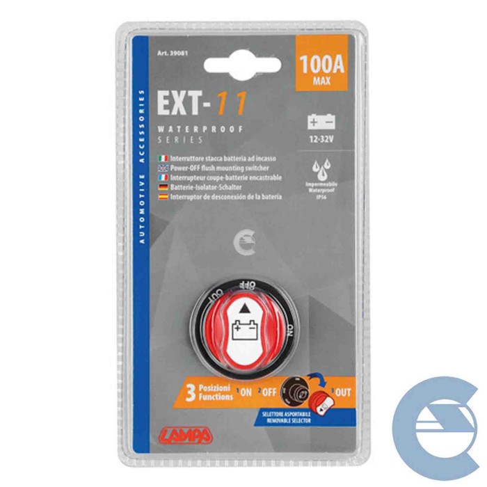 INTERR-3-ESOLVER.jpg Ext 11 Interruttore Stacca Batteria A 3 Posizioni 12/32v Sistema Componibile Ext Spinotti E Prese Corrente