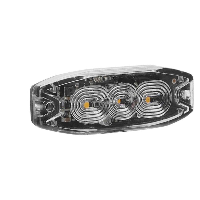 72989-S-02.JPG Luce Di Segnalazione Multifunzione A 3 Led 9/32v 80x29 Mm Arancio Luci Di Segnalazione A Led Luci Di Segnalazione