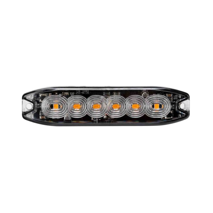 72995-S-01.JPG Luce Di Segnalazione Multifunzione A 6 Led 9/32v Arancio Luci Di Segnalazione A Led Luci Di Segnalazione