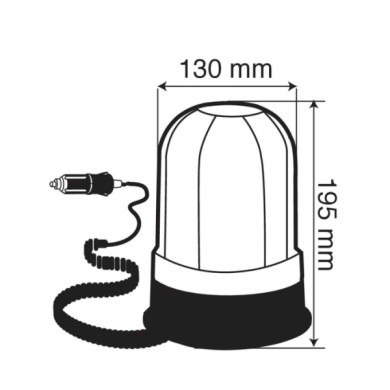 73001-S-01.JPG Rh 2 Luce Di Segnalazione Alogena Con Base Magnetica E Ventosa 12/24v Luci Di Segnalazione Alogene Luci Di Segnal