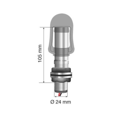 73009-S-01.JPG Fix 2 Perno Con Spinotto Din Per Luce Di Segnalazione Attacco Tubolare Staffe Din Per Luci Di Segnalazione Luci D