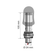 73009-S-01.JPG Fix 2 Perno Con Spinotto Din Per Luce Di Segnalazione Attacco Tubolare Staffe Din Per Luci Di Segnalazione Luci D