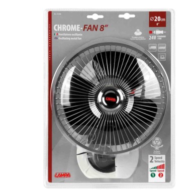 73108-C-01.JPG Chrome Fan Ventilatore Con Ventosa Ø 8" 24v Ventilatori Scaldini Termico