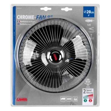 73111-C-01.JPG Chrome Fan Ventilatore Ø 8" 12v Ventilatori Scaldini Termico