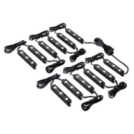 Hyper Led Set 12x3 Strisce Decorative A Led 12v Bianco Luci Led Luci Speciali