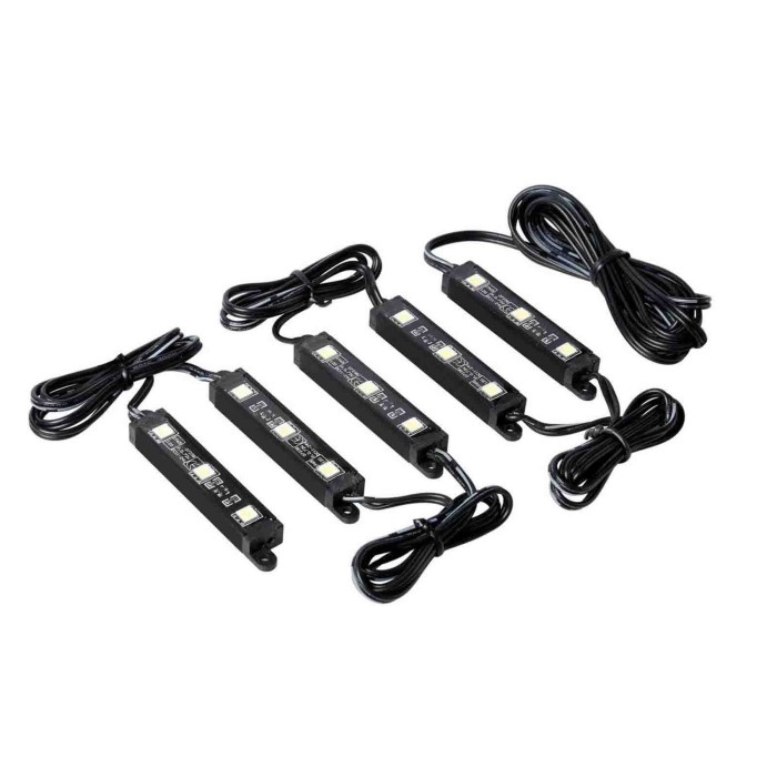 73527-C-01.JPG Hyper Led Set 5x3 Strisce Decorative A Led 12v Rosso Luci Led Luci Speciali