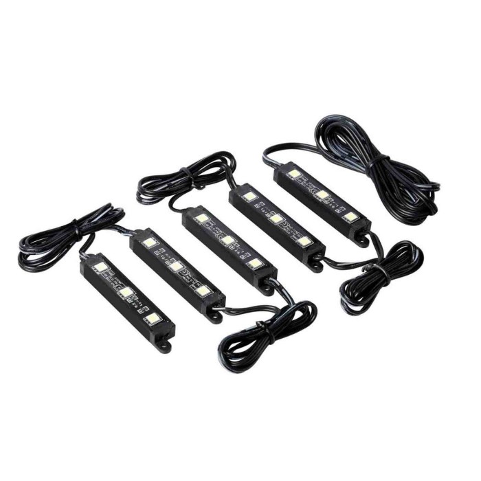 73529-C-01.JPG Hyper Led Set 5x3 Strisce Decorative A Led 12v Bianco Luci Led Luci Speciali