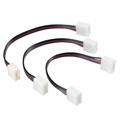 73649-S-02.JPG Connect 2 Connettori Con Prolunga Per Strisce A Led Rgb Set 3 Pz Striscie Led Sistema Componibile Luci Speciali