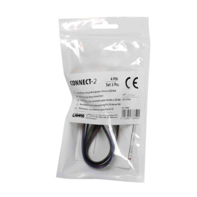 73649-C-01.JPG Connect 2 Connettori Con Prolunga Per Strisce A Led Rgb Set 3 Pz Striscie Led Sistema Componibile Luci Speciali