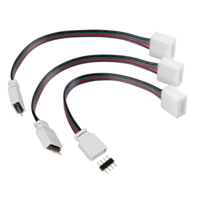 73650-S-02.JPG Connect 3 Connettori Centralina Per Strisce A Led Rgb Set 3 Pz Striscie Led Sistema Componibile Luci Speciali