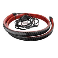 Spoiler Carbon Look Adesivo Con Integrata Striscia Luminosa A Led Rossi 120 Cm 12v Luci A Led Supplementari