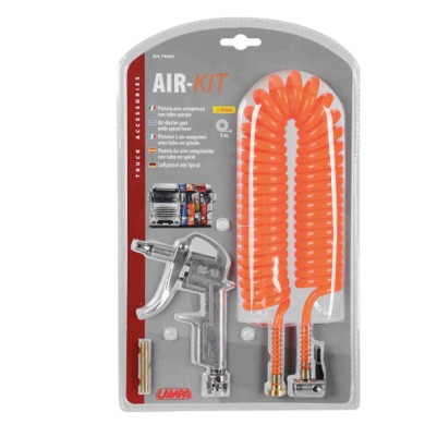 74005-S-01.JPG Air Kit Tubo A Spirale 5 M + Pistola Aria Compressa Soffiaggio Aria