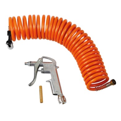 74005-C-01.JPG Air Kit Tubo A Spirale 5 M + Pistola Aria Compressa Soffiaggio Aria