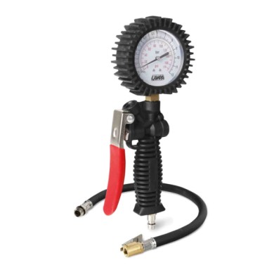 74018-S-01.JPG Gonfia Pneumatici Con Manometro 270° Di Precisione Max 12 Bar/170 Psi Prova Pressione Pneumatici Pressione Pneuma