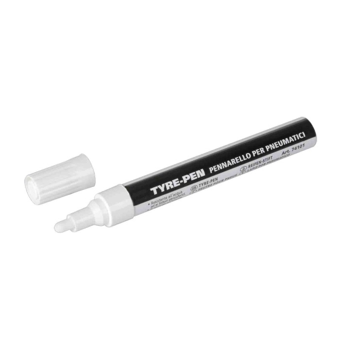 74101-A-01.JPG Pennarello Per Pneumatici Bianco Decorazione Ruote Protezione/estetica