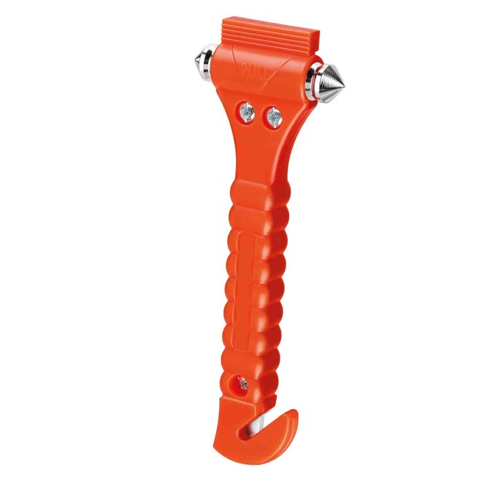 74136-S-02.JPG Martello Frangi Cristalli Con Lama Tagliacintura Soccorso Soccorso