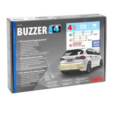 74499-C-01.JPG Buzzer R4 Kit 4 Sensori Parcheggio Posteriori 12v Sensori Parcheggio