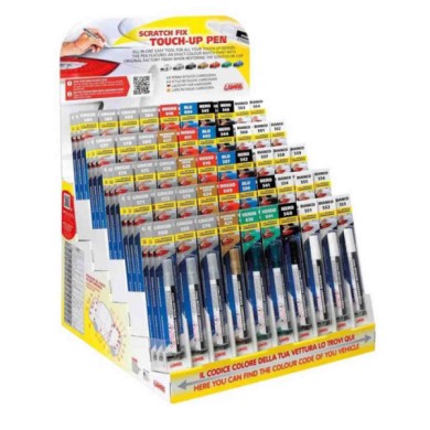 74539-S-01.JPG Espositore Completo Di 150 Penne Assortite Per Ritocco Carrozzeria 50 Colori Penne Ritocco Carrozzeria Lampa