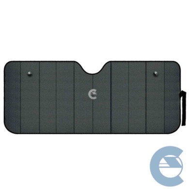 LAMPA-66862-PARASOLE-NERO-OPACO-(2).jpg Scudo Termico Per Parabrezza Nero Opaco L 72x145 Cm Scudi Parasole Tendine Parasole