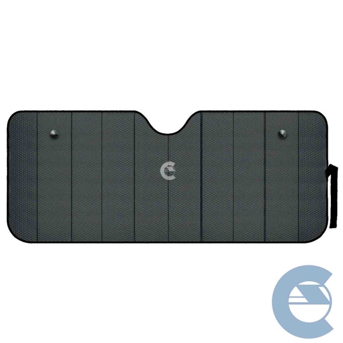LAMPA-66862-PARASOLE-NERO-OPACO-(2).jpg Scudo Termico Per Parabrezza Nero Opaco L 72x145 Cm Scudi Parasole Tendine Parasole