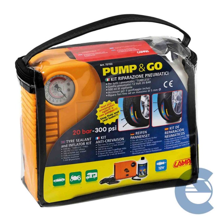 149966-large_default.jpg Pump & Go Kit Riparazione Pneumatici Kit Riparazione Pneumatici E Compressori Kit Riparazione Pneumatic