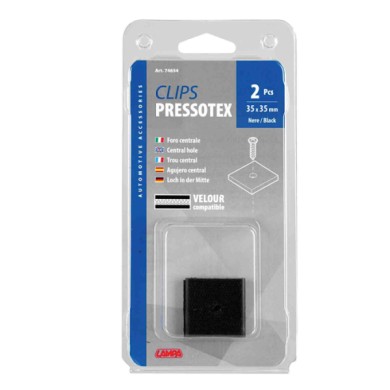 74654-C-01.JPG Clips Pressotex Foro Centrale Set 2 Pz 35x35 Mm Materiale Di Fissaggio Materiale Di Fissaggio
