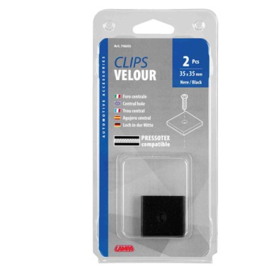 74655-C-01.JPG Clips Velour Foro Centrale Set 2 Pz 35x35 Mm Materiale Di Fissaggio Materiale Di Fissaggio