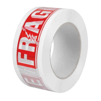 89962-S-01.JPG Nastro Adesivo Bianco Con Stampa Fragile Set 6 Pz Materiali Per Imballaggio Autoconsumo