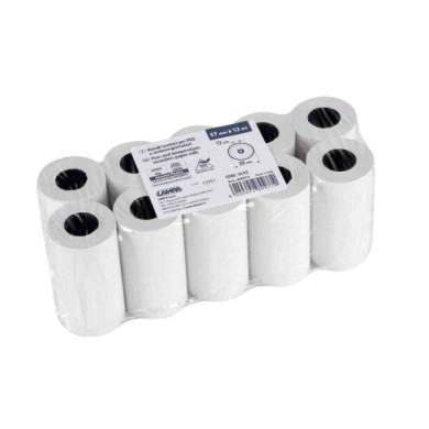 89977-A-01.JPG Rotoli Carta Termica Per Termoregistratori Frigoriferi 10 Pz 55 G/m² 57 Mm X 12 M Portadocumenti Portaoggetti