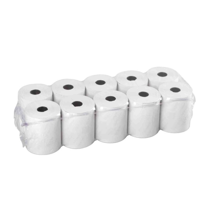 89980-D-02.JPG Rotoli Carta Termica Per Registratori Di Cassa 10 Pz 55 G/m² 57 Mm X 30 M Rotoli Carta Termica Autoconsumo