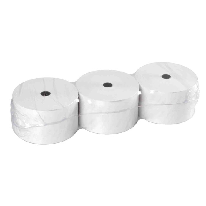 89980-D-02.JPG Rotoli Carta Termica Per Colonnine Aree Di Servizio 3 Pz 55 G/m² 57 Mm X 130 M Rotoli Carta Termica Autoconsumo