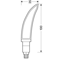 90074-S-01.JPG Katana Indicatori Direzione A Led 12v Led Nero Led Indicatori Direzione