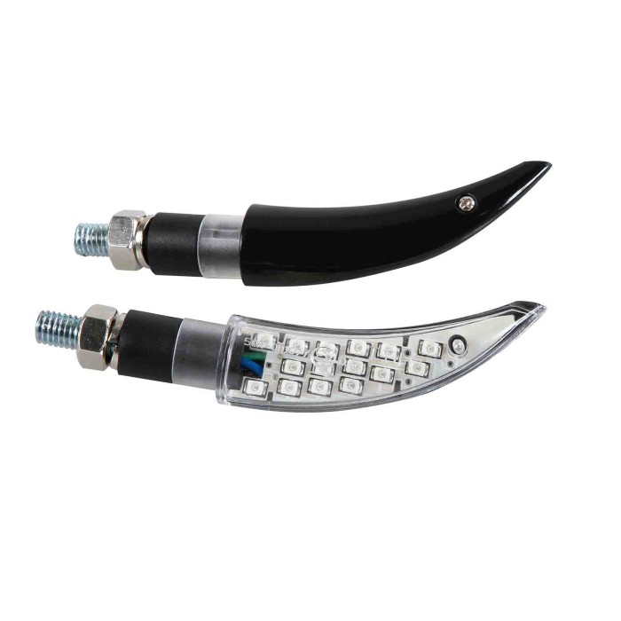 90074-D-01.JPG Katana Indicatori Direzione A Led 12v Led Nero Led Indicatori Direzione