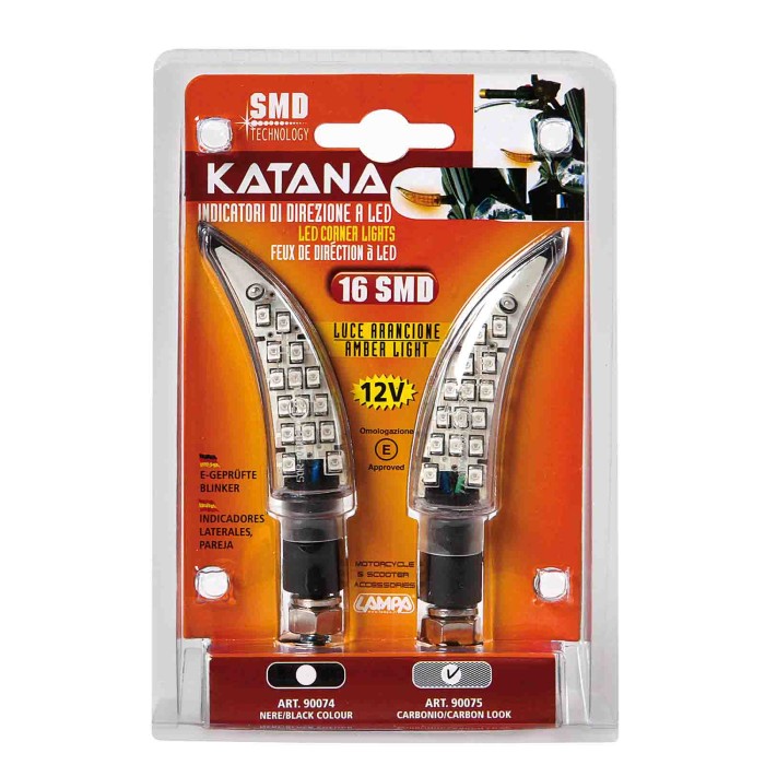 90075-S-01.JPG Katana Indicatori Direzione A Led 12v Led Carbon Led Indicatori Direzione