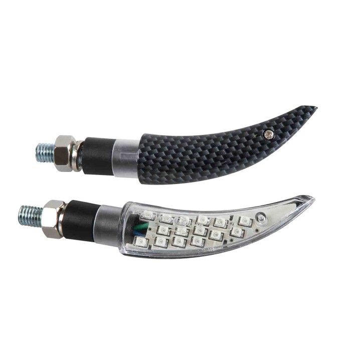 90075-C-01.JPG Katana Indicatori Direzione A Led 12v Led Carbon Led Indicatori Direzione
