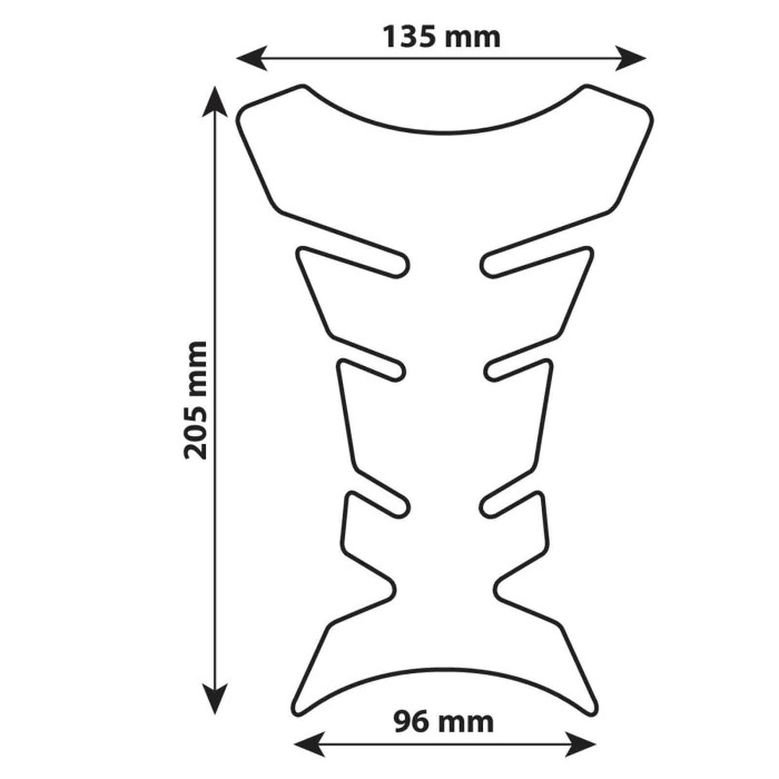 90094-D-01.JPG Pro Tank X1 Protezione Adesiva Per Serbatoio Nero Protezioni Decorazioni