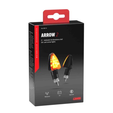90114-C-01.JPG Arrow 2 Indicatori Di Direzione A Led 12v Led Nero Led Indicatori Direzione
