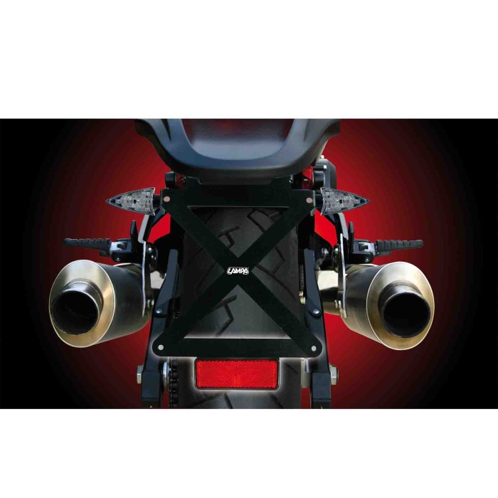90145-S-01.JPG Supporto Per Catarifrangente Targa Type 2 Portatarga Per Moto Portatarga