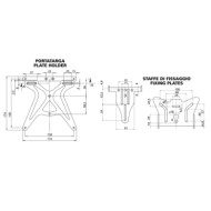 90146-A-01.JPG Aero X Portatarga Completamente Regolabile Portatarga Per Moto Portatarga